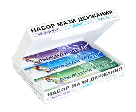 Sprint PRO Лыжная мазь держания (комплект из 3шт.) Ф-С-З (0-12°C) 120 гр. 68087 - фото 131040