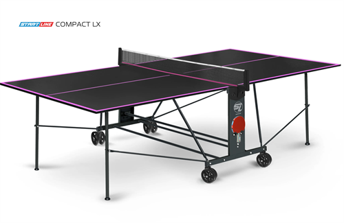 Start line Стол теннисный COMPACT LX NEW с сеткой черный 47190 - фото 133205