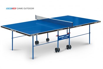 Start line Стол теннисный GAME OUTDOOR 2 с сеткой blue - фото 93513