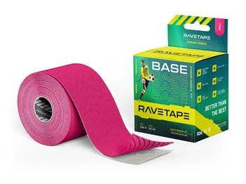Кинезиотейп RaveTape Base 5см х 5м, (розовый) - фото 95802