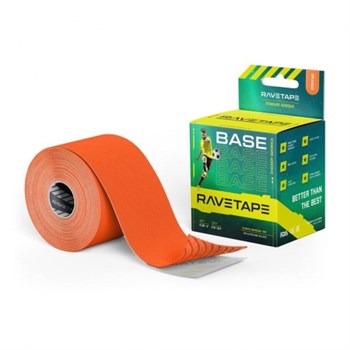 Кинезиотейп RaveTape Base 5см х 5м, (оранжевый) - фото 95823