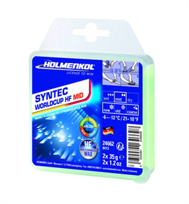 Holmenkol Мазь синтетическая гоночная с высоким содержанием фтора Syntec WC HF Mid 2x35 г (2025/2026) 68377
