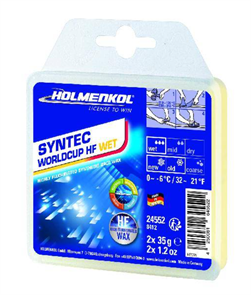 Holmenkol Мазь синтетическая гоночная с высоким содержанием фтора Syntec WC HF Wet 2x35 г (2025/2026) 68378
