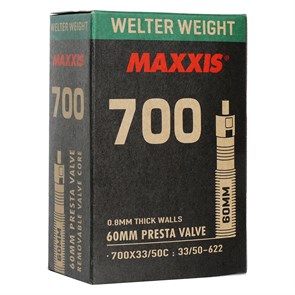 Maxxis Велокамера Welter Weight 700x33/50C 0.8mm (велонипель) 60мм 46560