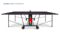 Start line Стол теннисный COMPACT-2 LX всепогодный с сеткой черный 68957 - фото 133234